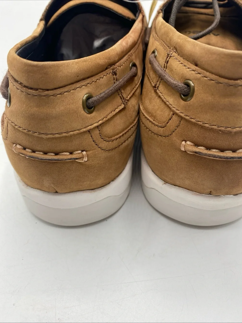 Apex LT820M Boat Shoe orthopedic 11.5 Wide Casual Smart Grip Loafer Preppy brown